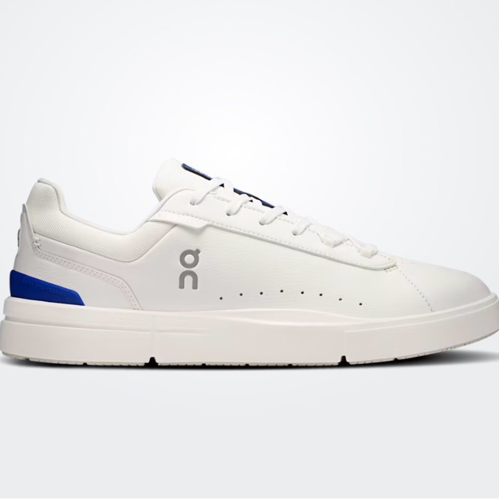 WHITE SNEAKERS MEN: On Cloud “the Roger” White and Blue Men's Sneakers